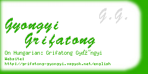 gyongyi grifatong business card